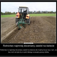 Rolnictwo najmniej doceniany zawód na świecie